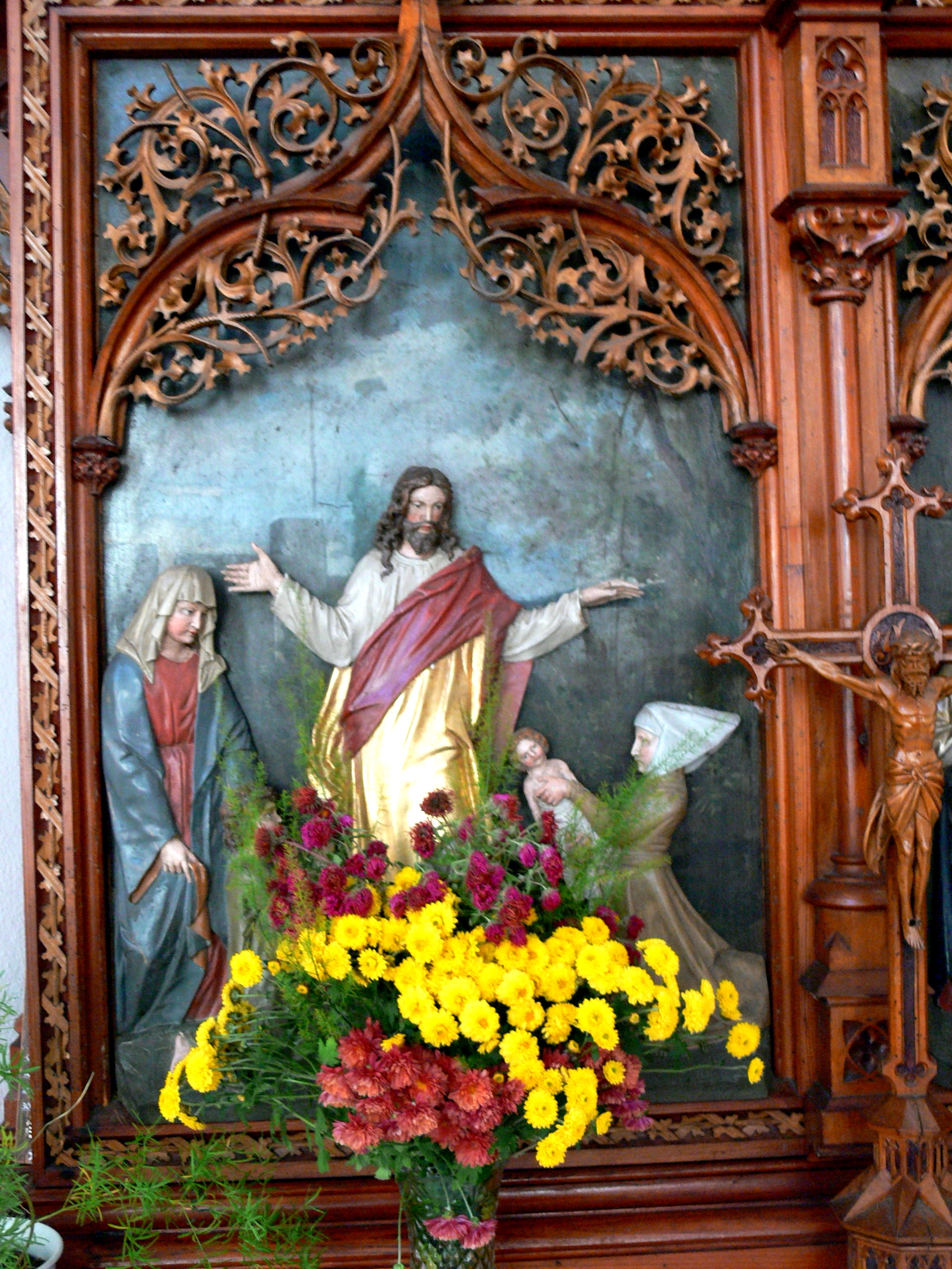 Haslach - Kirche Herz-Jesu-Altar 5 Kindlein.jpg