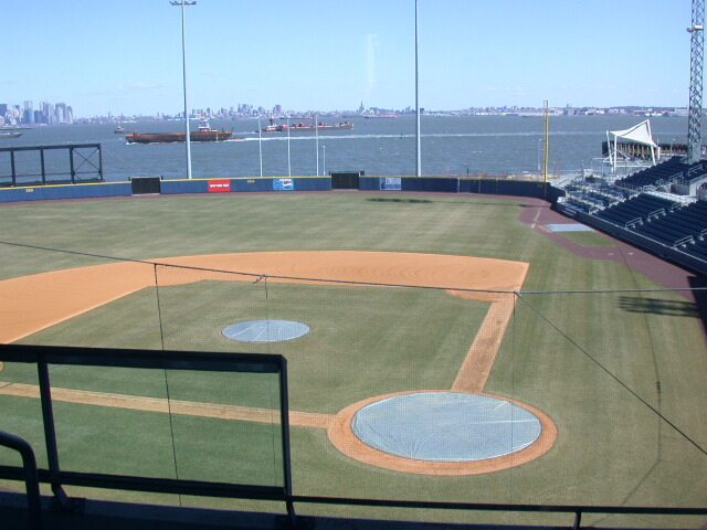 Image: Richmond County Bank Ballpark and a view of Upper New York Bay