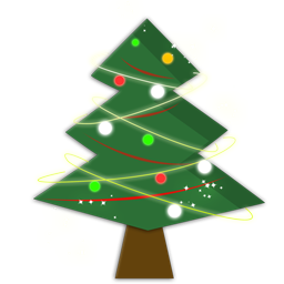 A Christmas tree icon