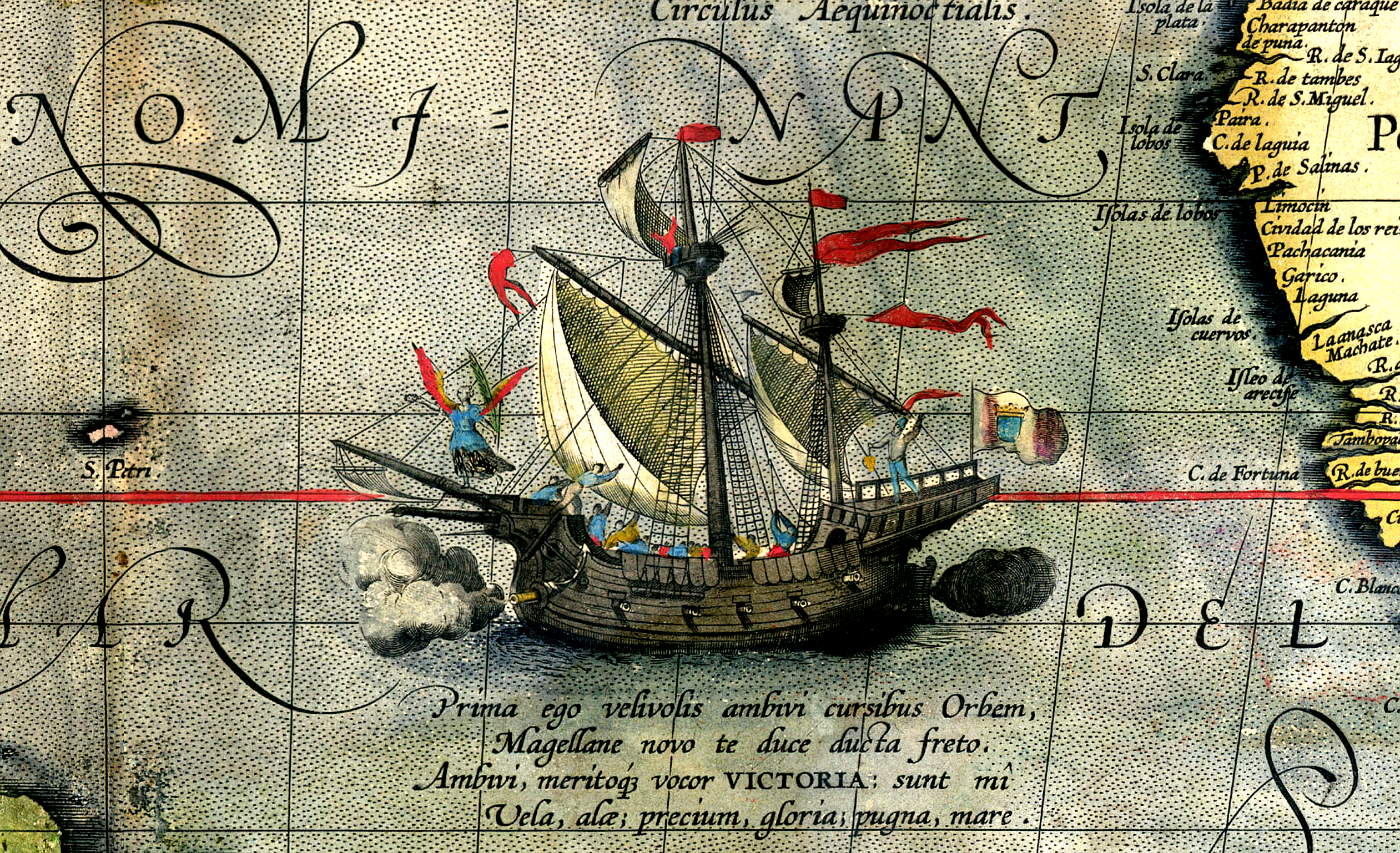 Detail of Magellan's Ship Victoria - Qulle: Wiki Commons
