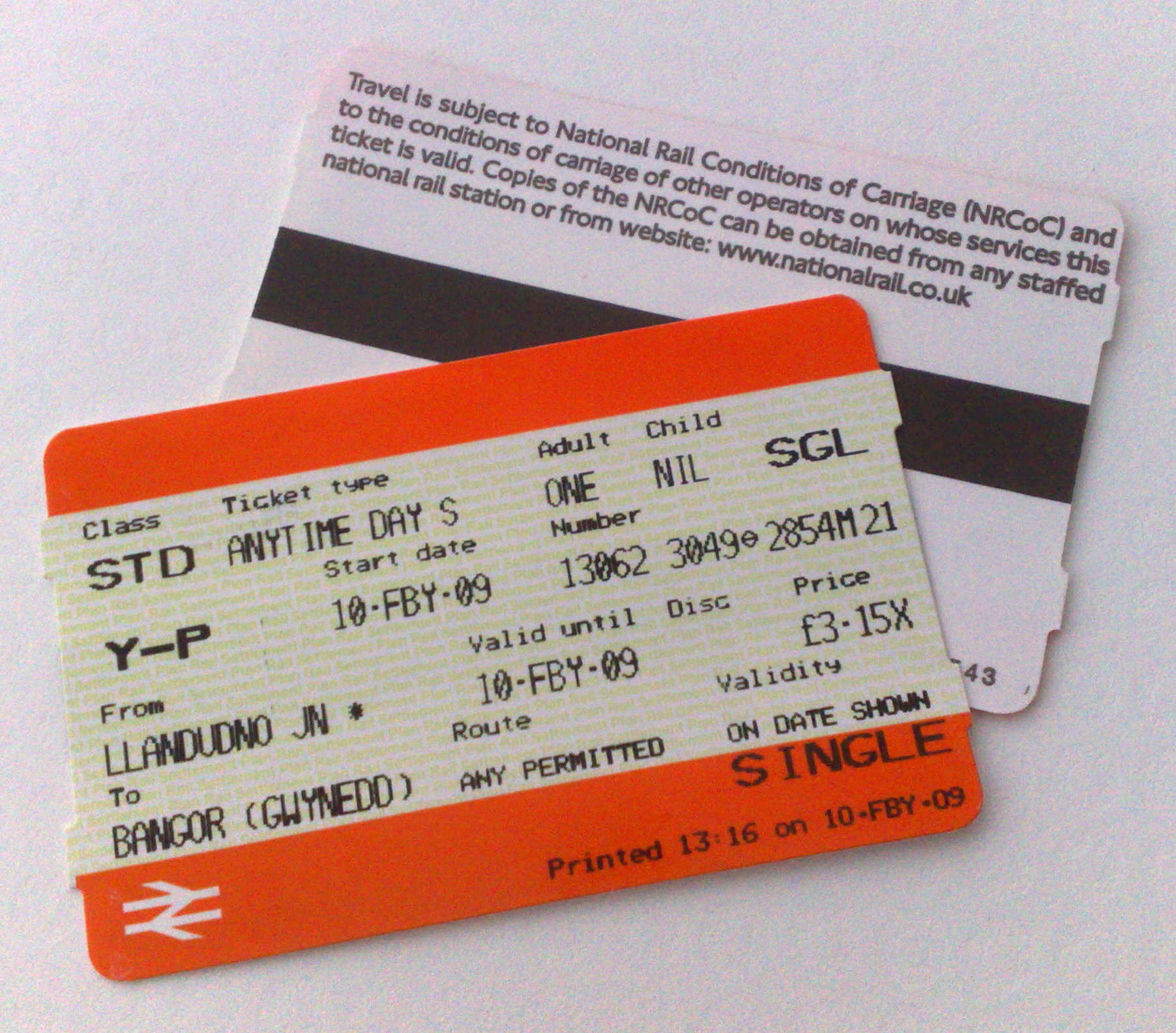 Train ticket