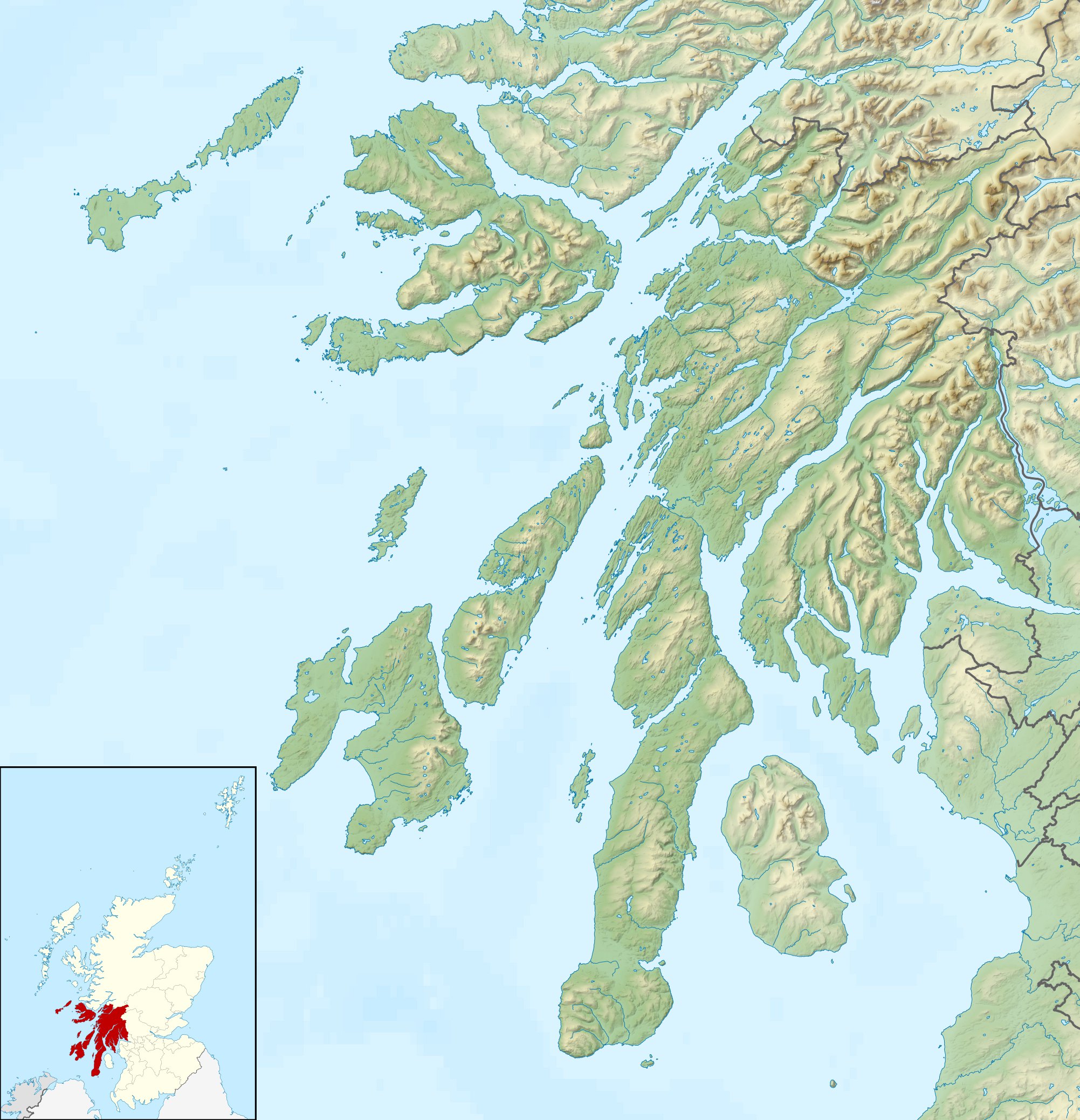 Gunna is located in Argyll and Bute