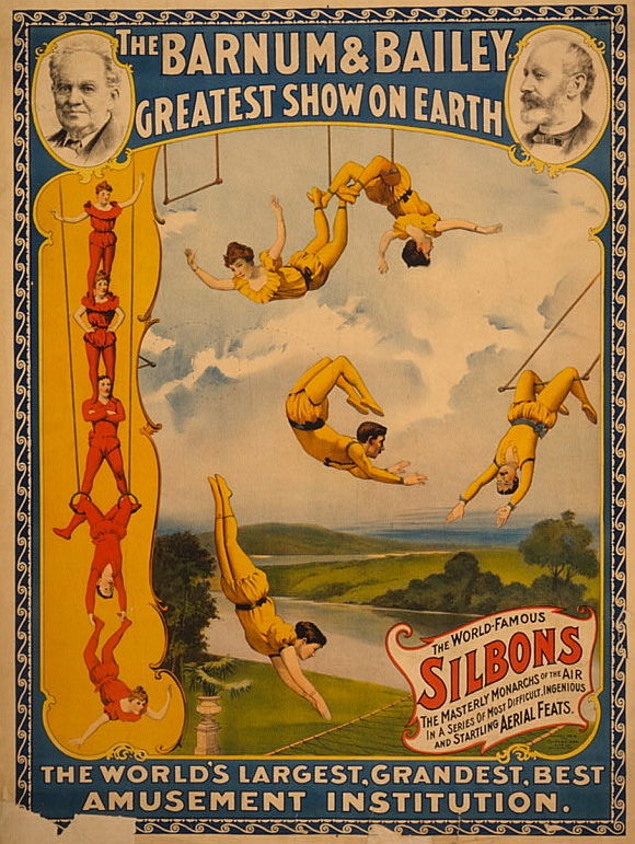 Barnum Bailey Circus Poster Sideshow Freaks