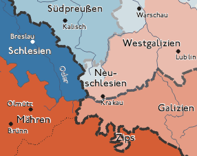 Новая Силезия на карте