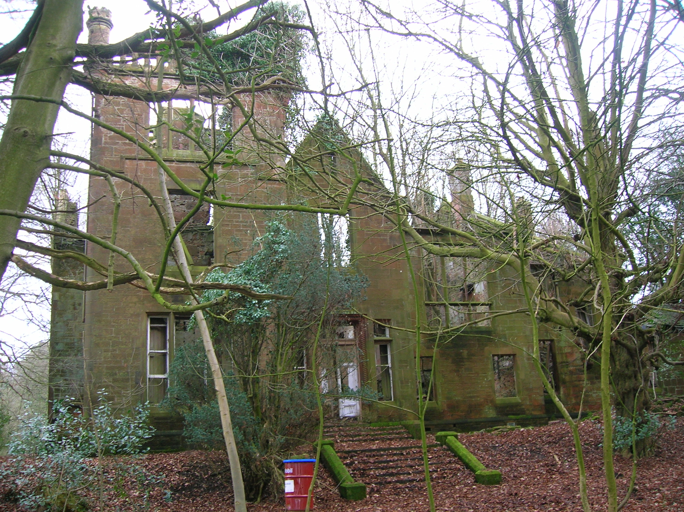 house in ruins