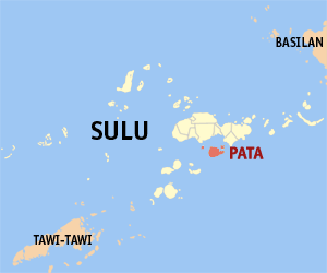 Mapa sa Sulu nga nagpakita sa nahimutangan sa Pata.