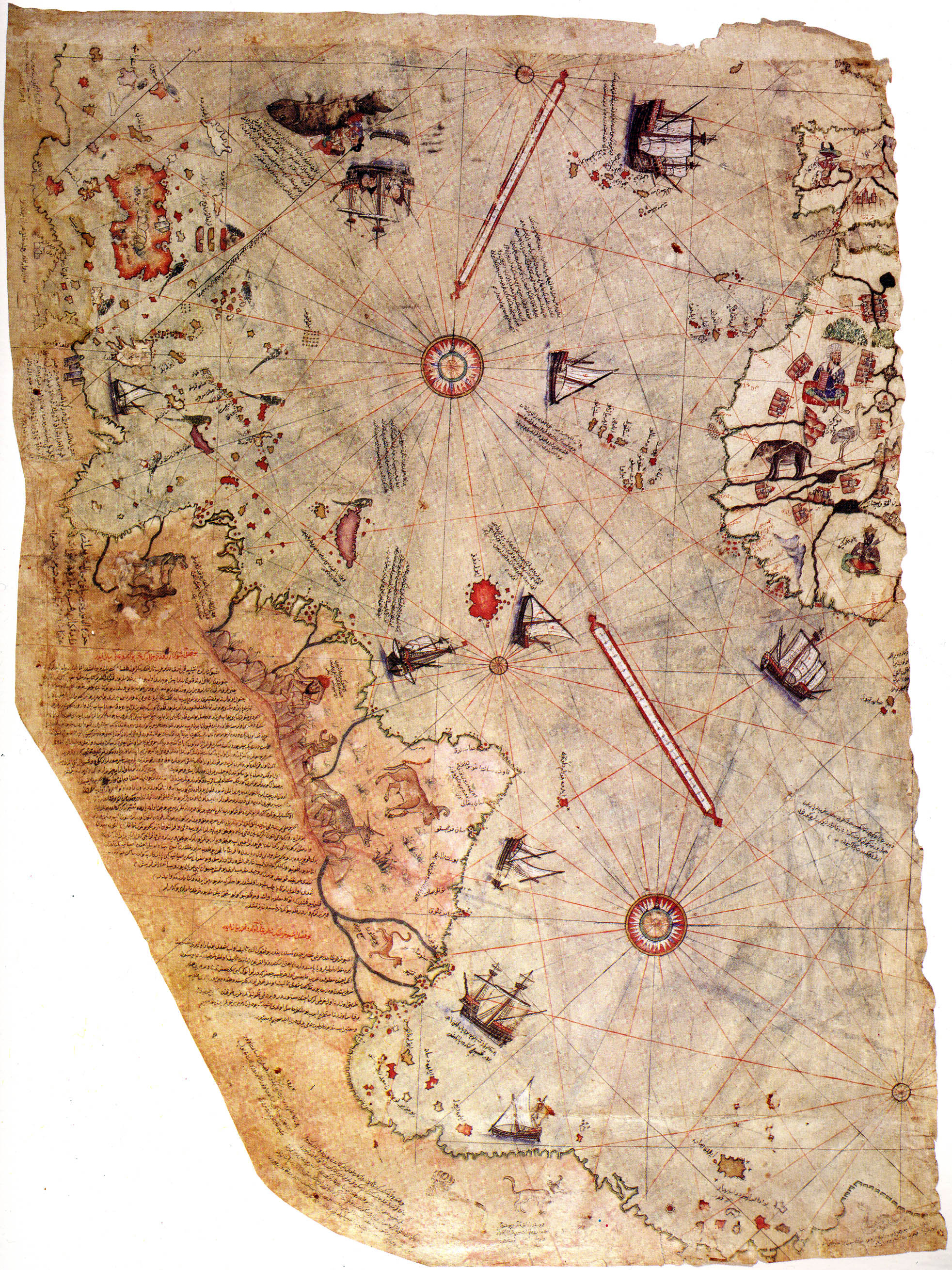 Die Karte des Piri Reis - Quelle: WikiCommons