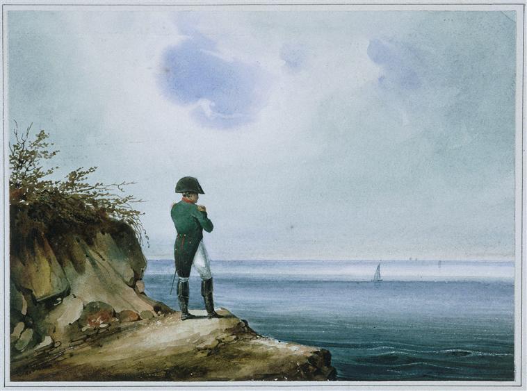 Napoleon at Saint-Helene, by Francois-Joseph Sandmann