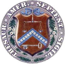 Original seal, dating from before 1968 Seal of the United States Department of the Treasury (1789-1968).png