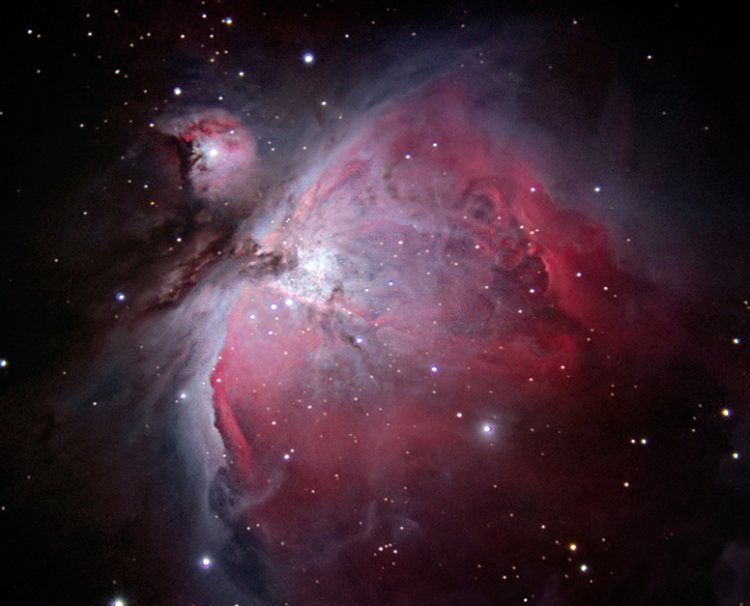 This file is licensed under the Creative Commons Attribution 2.0 Generic license.http://commons.wikimedia.org/wiki/File:The_Great_Orion_Nebula_(M42).jpg