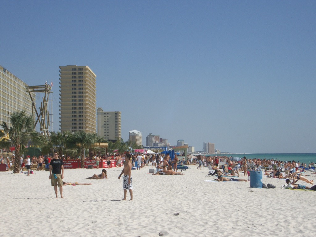 Panama City Beach, Florida, during spring break