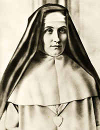 The Blessed Sister Mary of the Divine Heart was a nun from the Good Shepherd Sisters who reported several revelations from the Sacred Heart of Jesus. Maria Droste zu Vischering.jpg