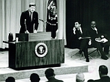 First Live Televised Presidential Press Conference