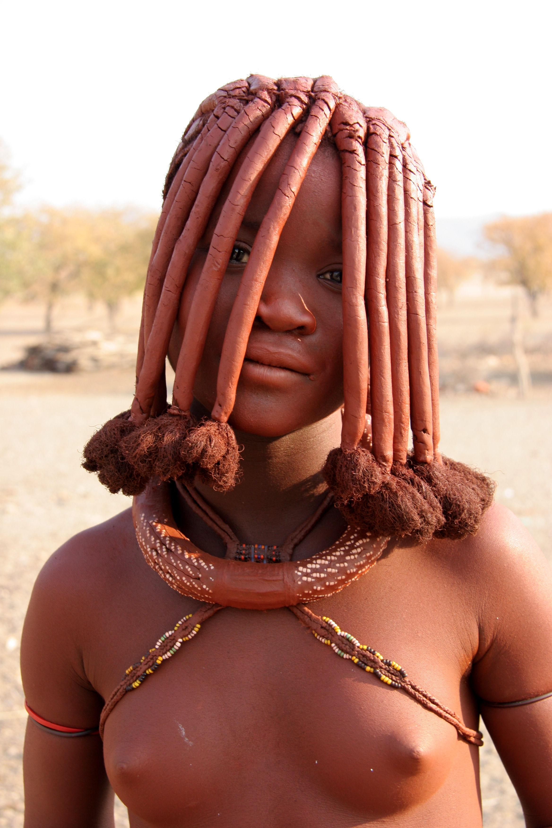 Nude women with tribal people