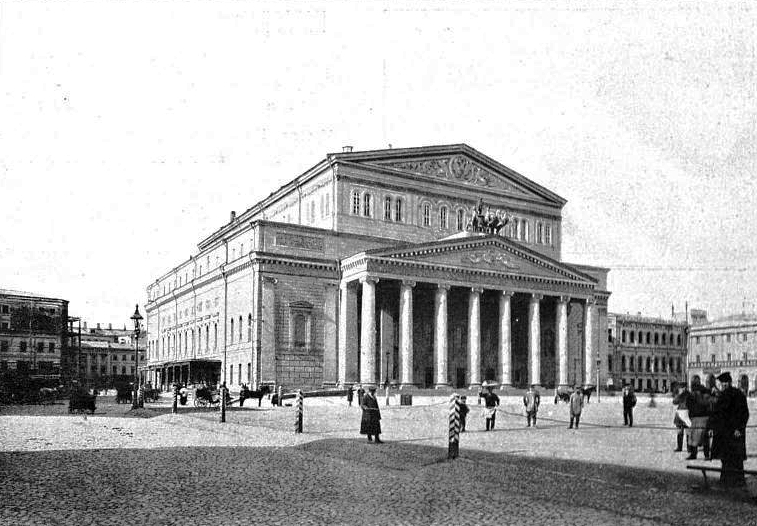 What Did Bolshoi Theatre, Moscow Look Like  in 1905 