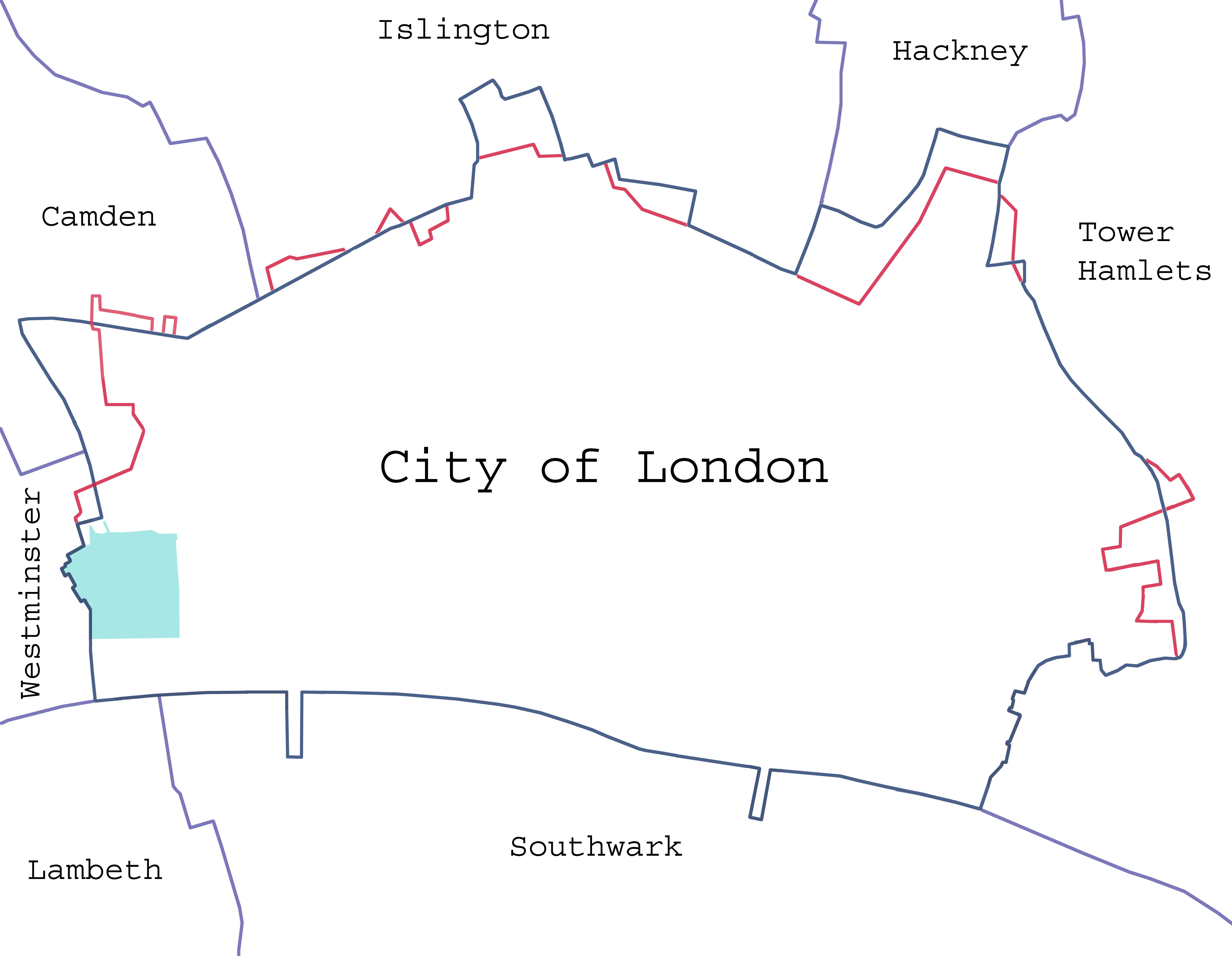 city of london map 