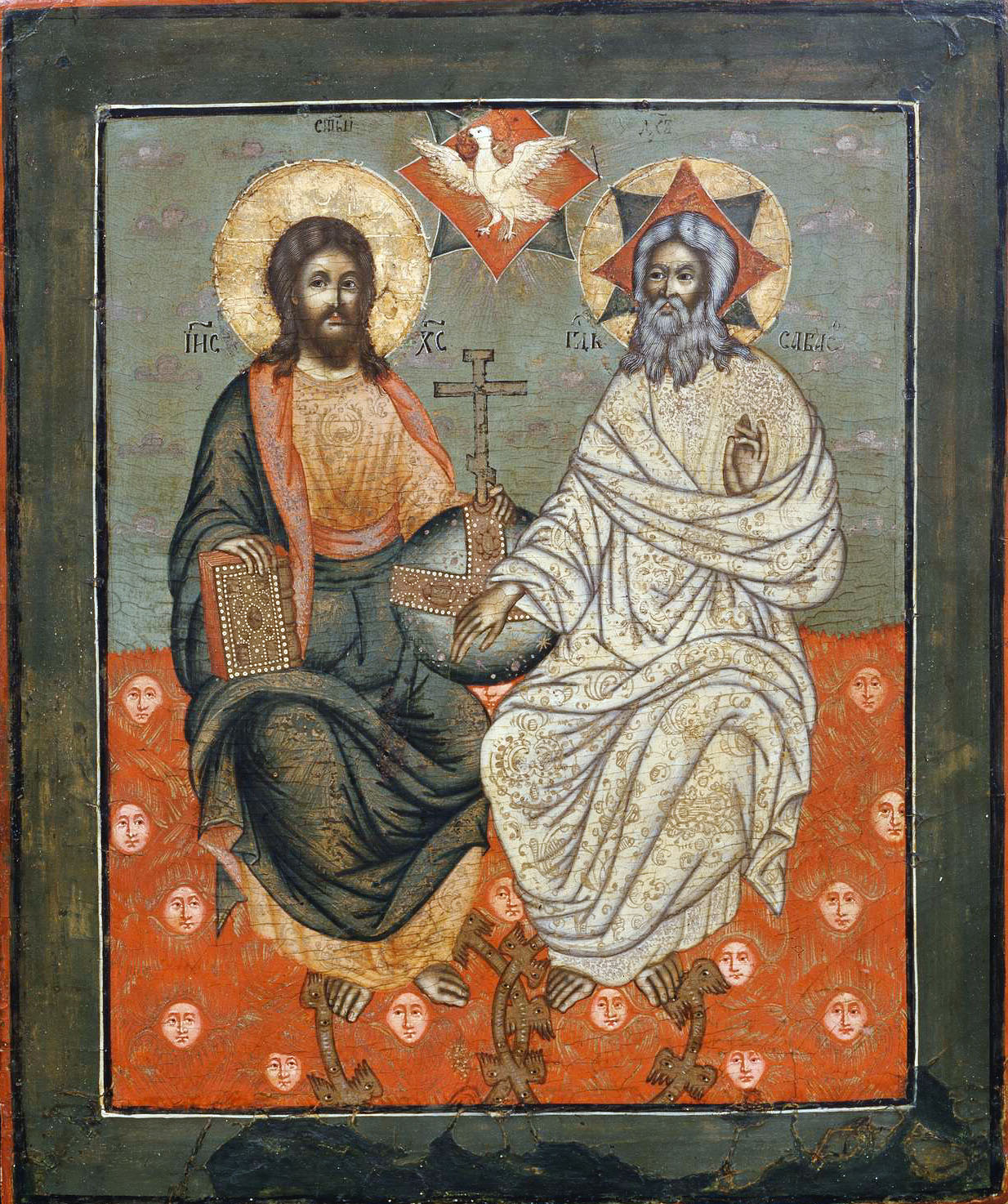 Holy Trinity icon (Moscow, Russia) (19th c.) dans images sacrée