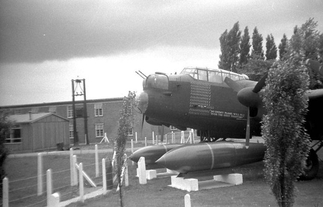 FileLancaster Bomber At The Main Gate RAF Scampton geographorg