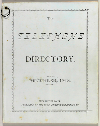 New Haven directory, November, 1878.