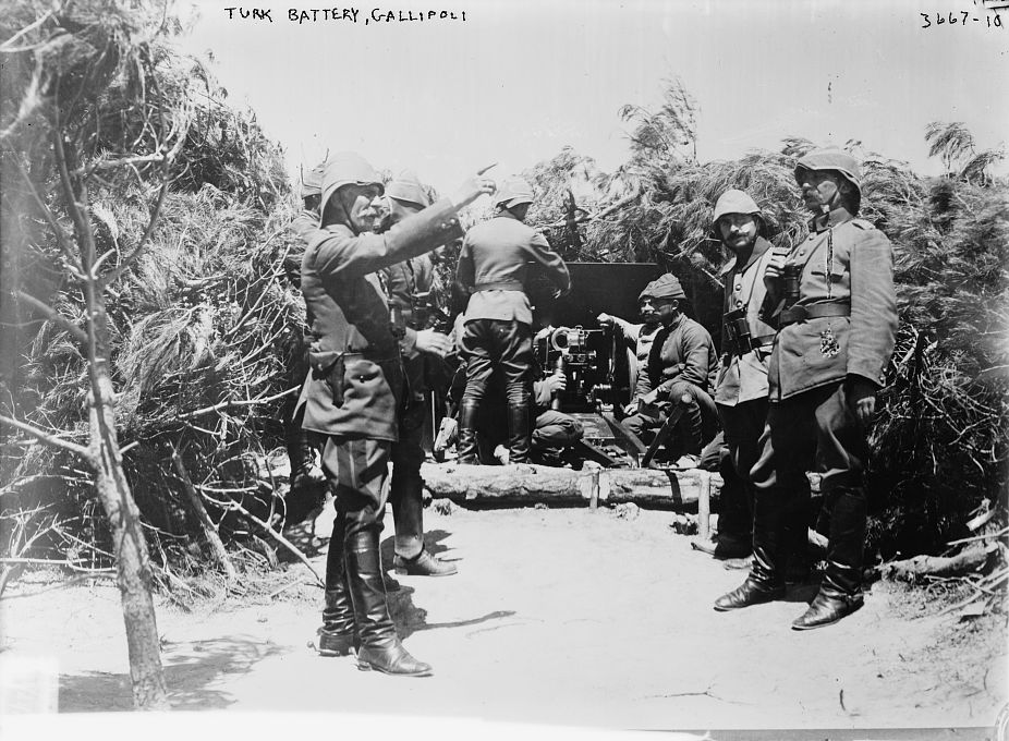 Ottoman battery at Gallipoli