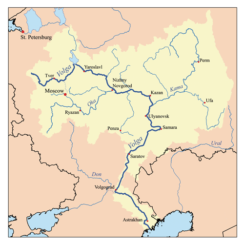 Volga River watershed