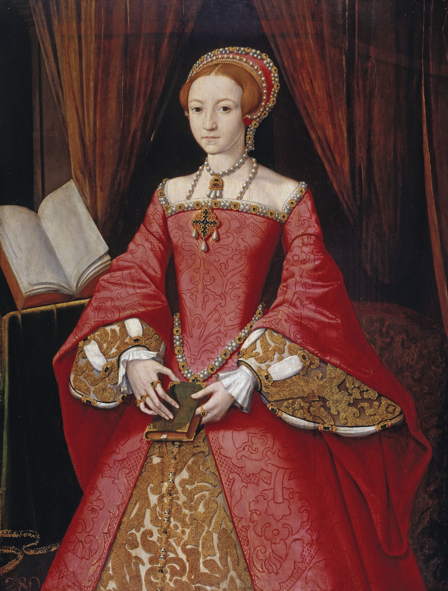 Elizabeth, the daughter of Henry and Anne Boleyn, the future Queen Elizabeth I.