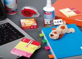 A variety of office supplies