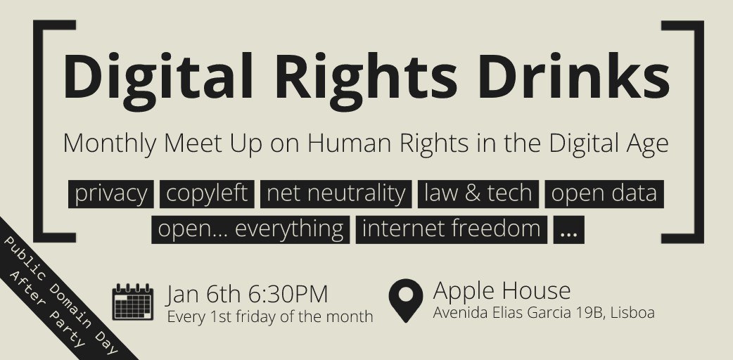 Digital Rights Drinks, Jan 6 (2023)