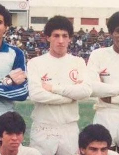 Leoncio Cervera, jugador del club Universitario de Deportes