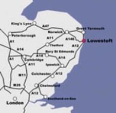 Map Of Lowestoft