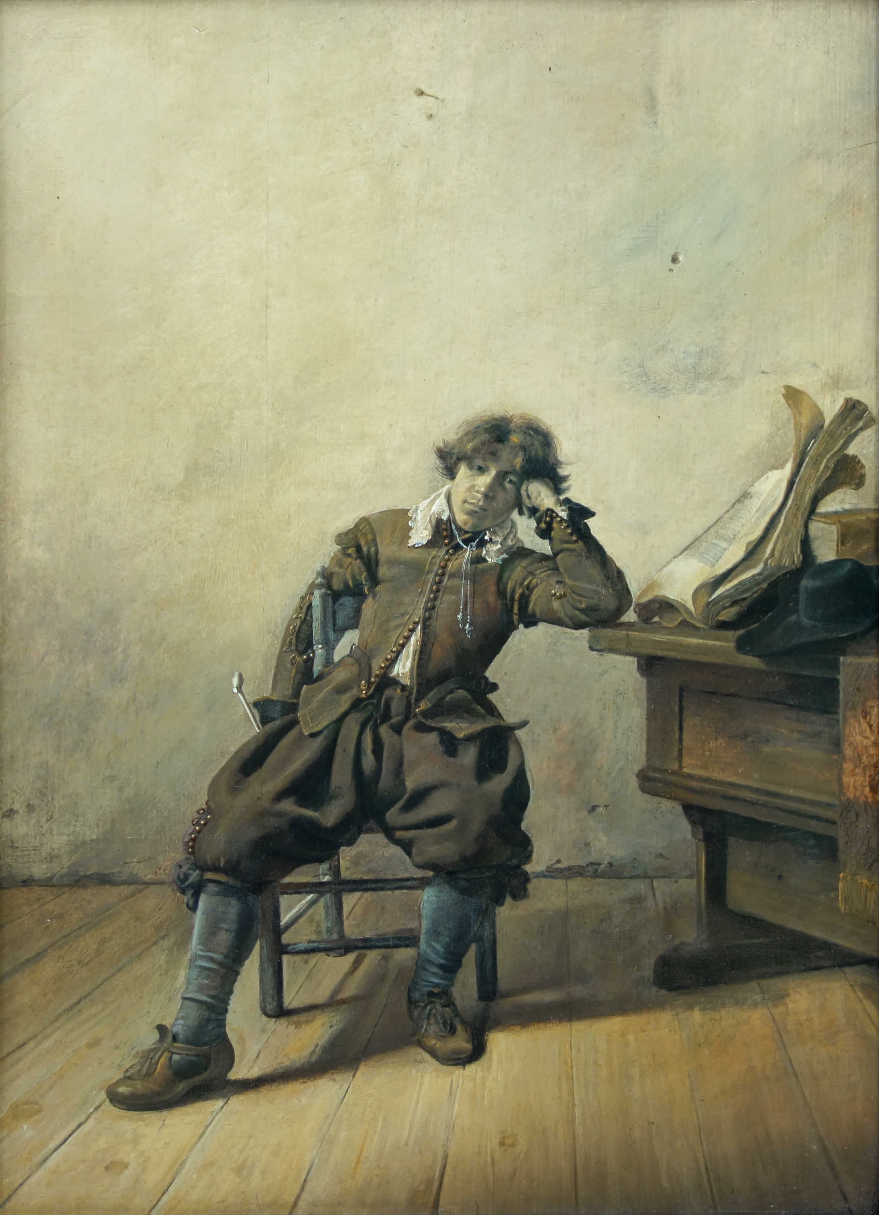 File:Student at His Desk - Melancholy (1633) by Pieter Codde.jpg ...