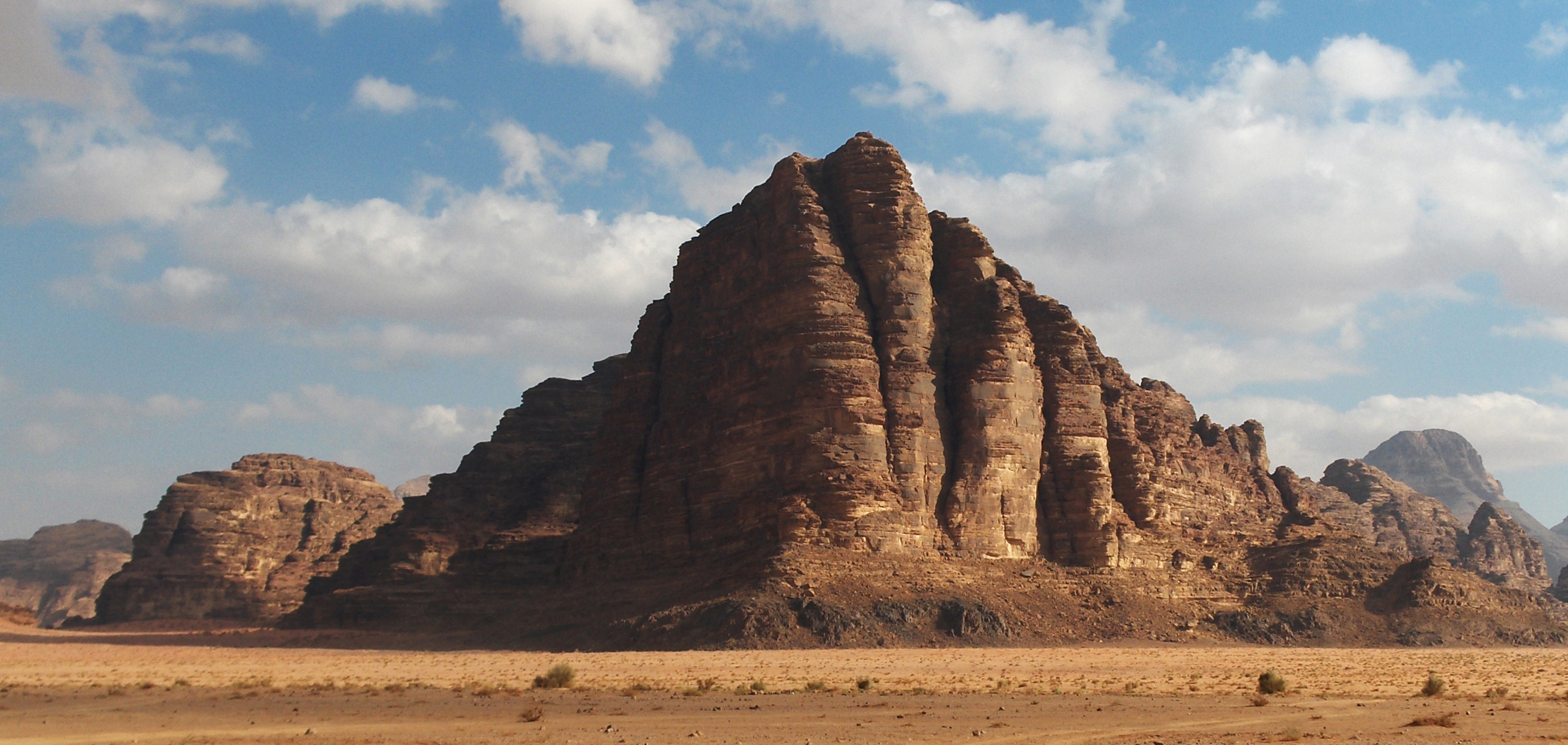 Seven Pillars of Wisdom rock formation in Wadi...