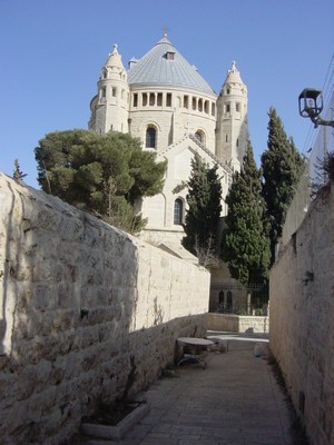 Dormition Church, situated on the modern "...