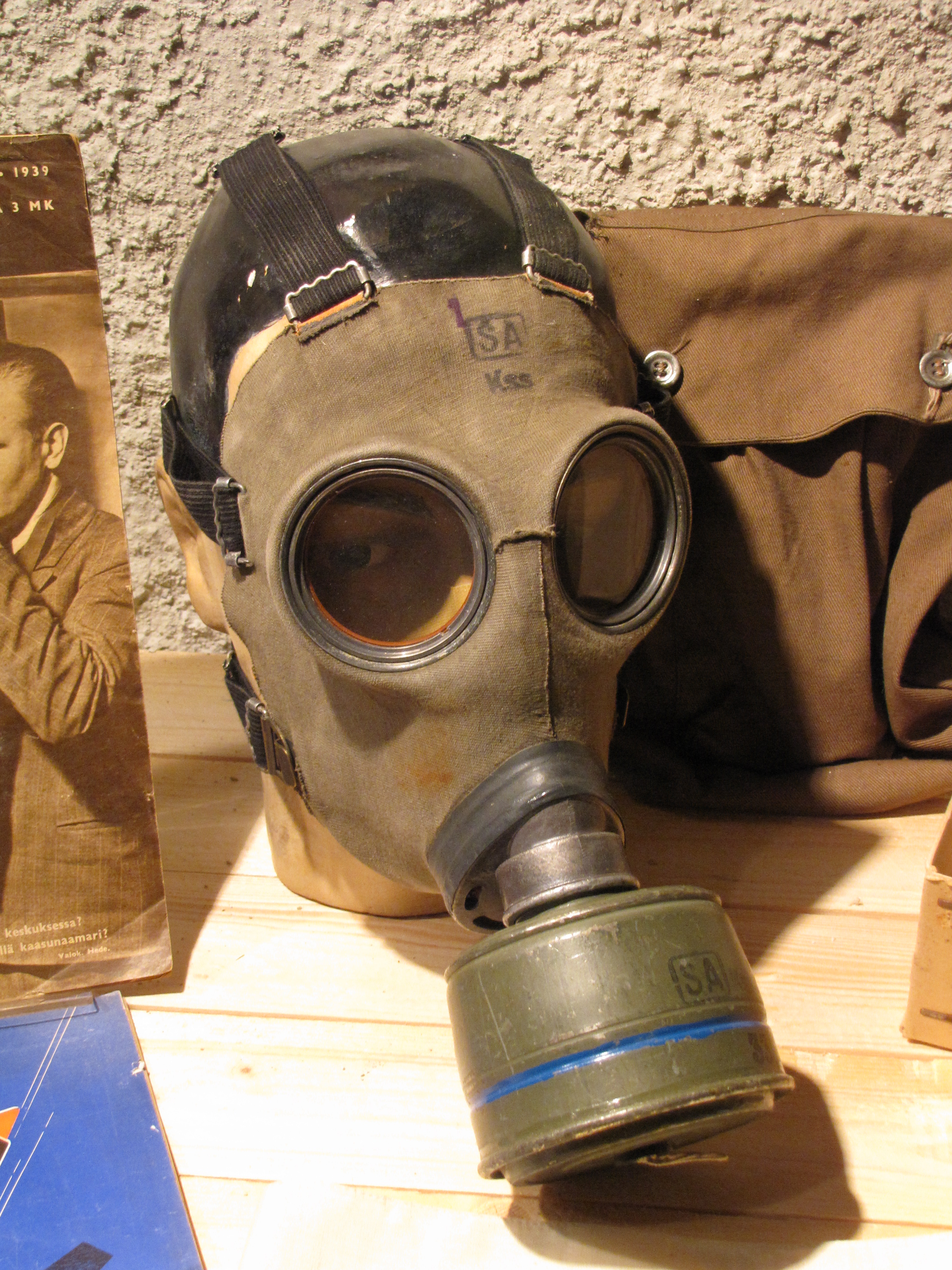 Finnish Army Gas Mask used in WWII