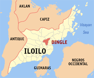 Mapa han Iloilo nga nagpapakita kon hain an Dingle