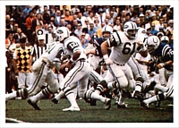 Joe Namath quarterbacking for the Jets in Super Bowl III. 1986 Jeno's Pizza - 37 - Joe Namath.jpg