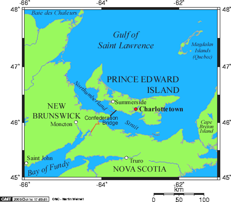 爱德华王子岛地图
