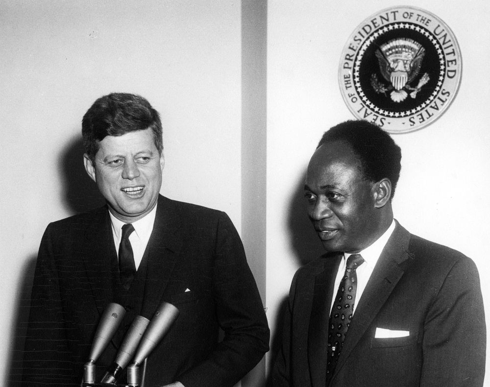 John F. Kennedy Meets President of Ghana, Osagyefo Dr. Kwame Nkrumah