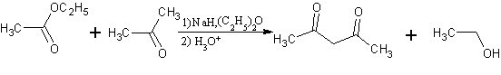 Condensación de Claisen mixta con cetonas
