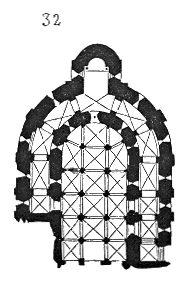 Plan of the crypt, and its ambulatory
