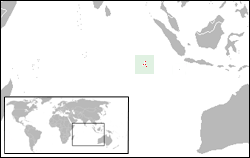 Cocos (Keeling) Adaları haritadaki konumu