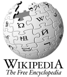 Wikipedia logo: a globe made of puzzle pieces, each depicting a different language glyph