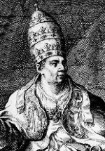 A(z) II. Sándor pápa lap bélyegképe