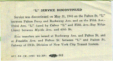 The service advisory discontinuing 13 service west of Rockaway Avenue in 1940 Bmt39wf4.jpg