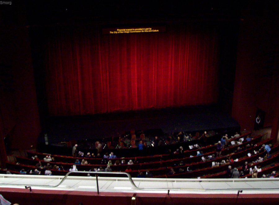 San Diego Civic Theater Seating Chart View