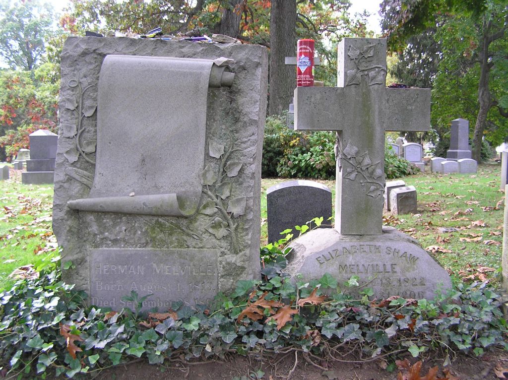 Wade Shepard, The grave of Herman Melville in Woodlawn Cemetery, Bronx, NY, October 2008, Wikimedia Commons