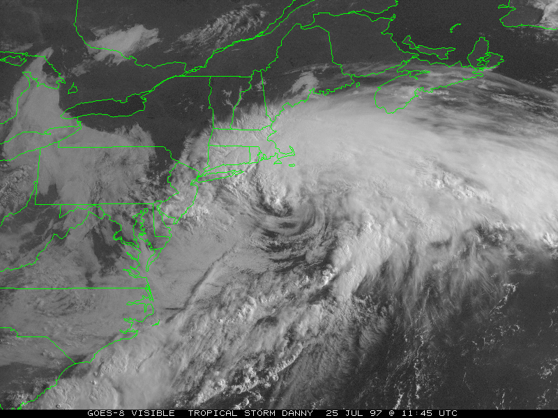 tropical storm danny path