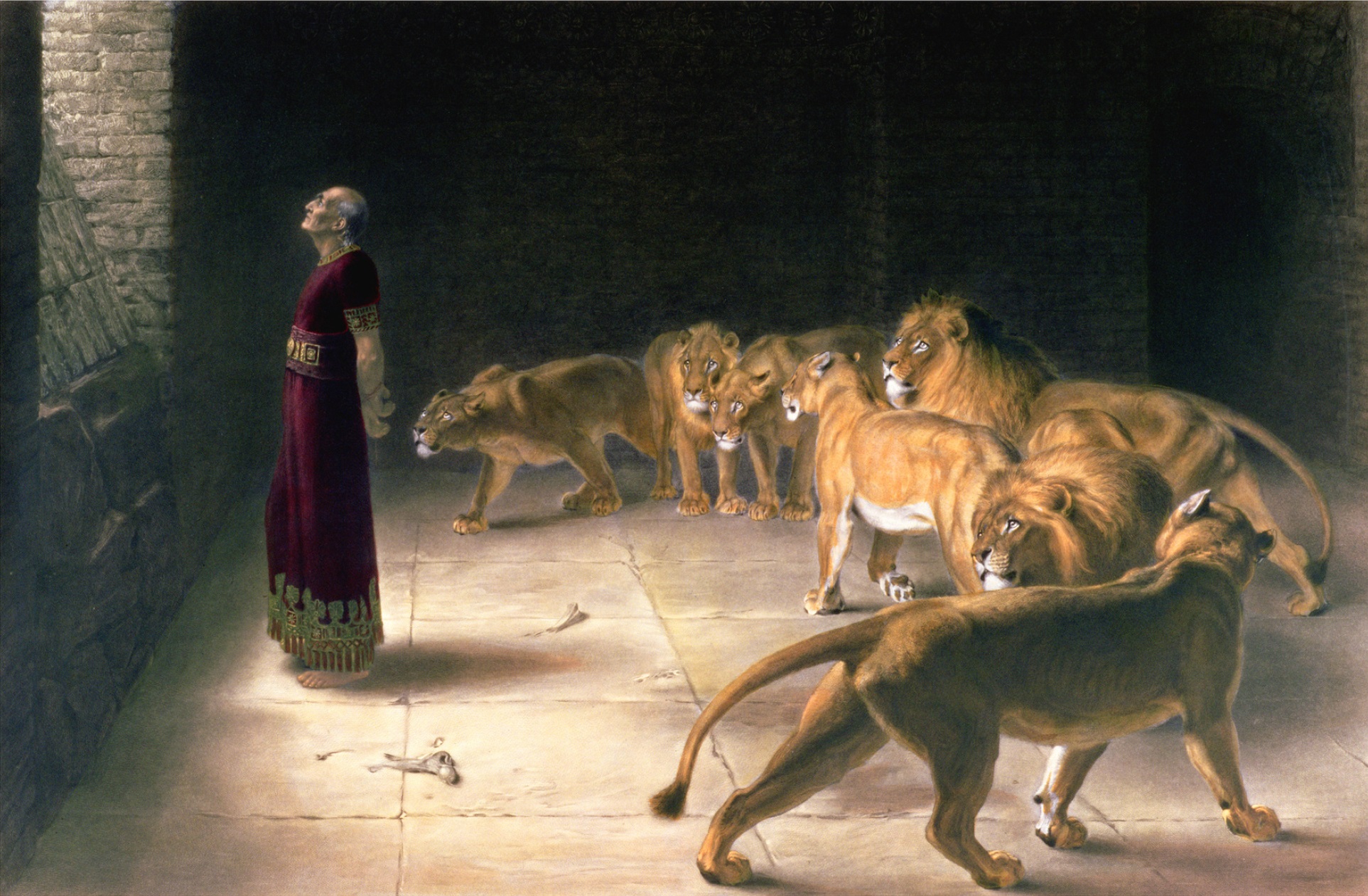 Daniel's Answer to the King by Briton Rivière