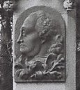 Porträt von Ferdinand von Braunschweig-Wolfenbüttel auf dem Denkmal zur Schlacht von Krefeld