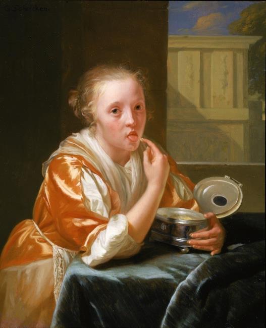 Girl Eating Sweets